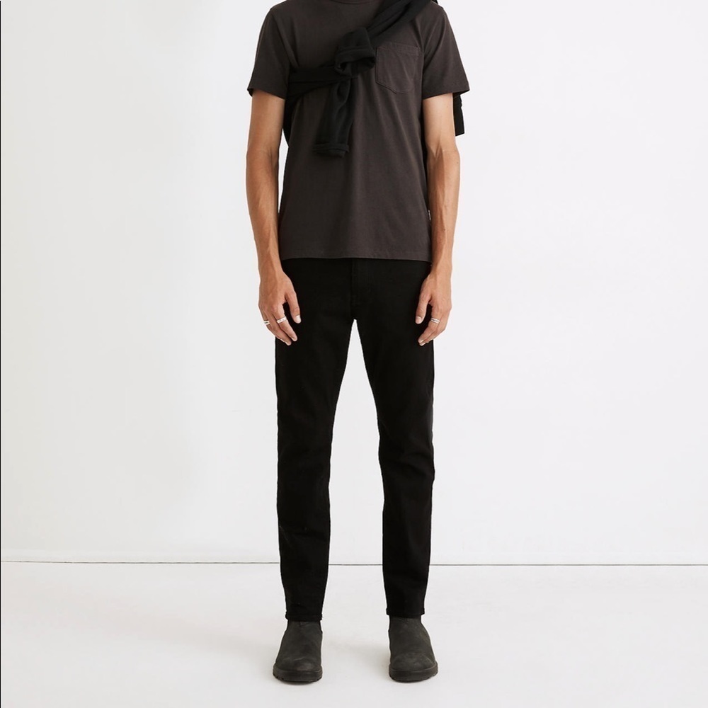 NEW Madewell Slim Jeans in Classic Black Wash J9517